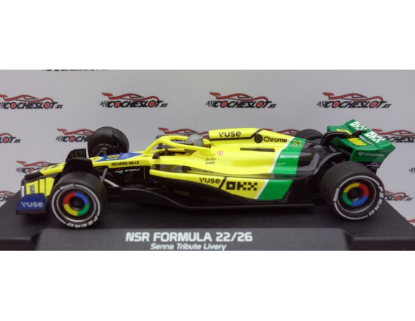 FORMULA 22/26 SENNA TRIBUTE LIVERY Nº81 OP IL KING 21 EVO3 REF.0540IL NSR