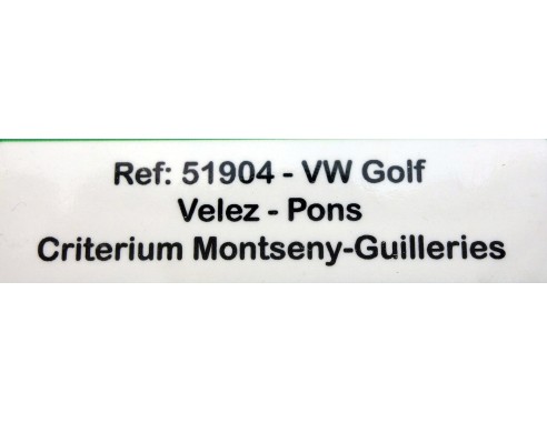 VW GLOF DANONE CRITERIUM MONTSENY-GUILLERIES REF.51904 AVANT SLOT