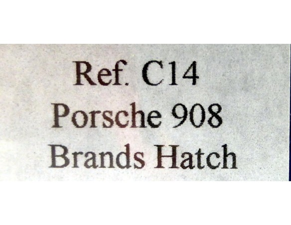 PORSCHE 908 2º BRANDS HATCH 1969 .BLANCO/ AZUL Nº55 REF.C14 FLY