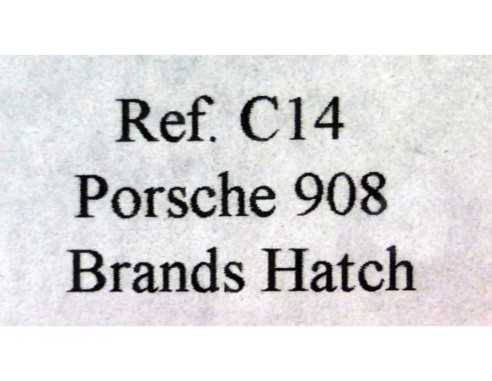 PORSCHE 908 1º BRANDS HATCH 1969  BLANCO/VERDE Nº53 REF.C14 FLY