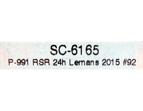 PORSCHE 991 RSR 24H LE MANS 2015 Nº92 REF.SC6165 SCALEAUTO