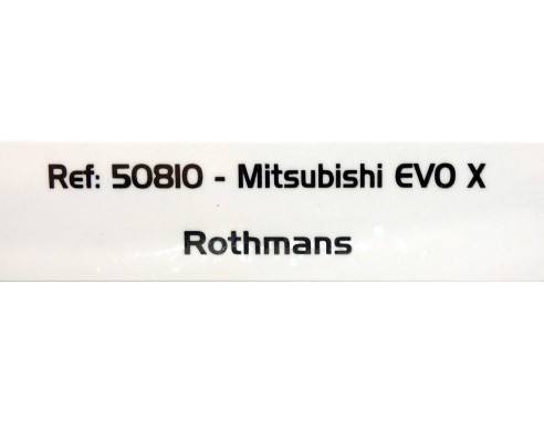 MITSUBISHI EVO X ROTHMANS REF.50810 AVANT SLOT