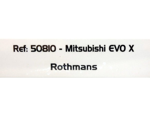 MITSUBISHI EVO X ROTHMANS REF.50810 AVANT SLOT