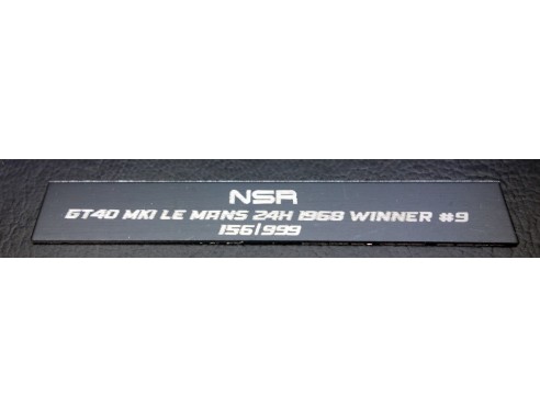 GT40 MKI LE MANS 24H 1968 WINNER Nº9 HISTORIC LIVE REF.HL08 NSR