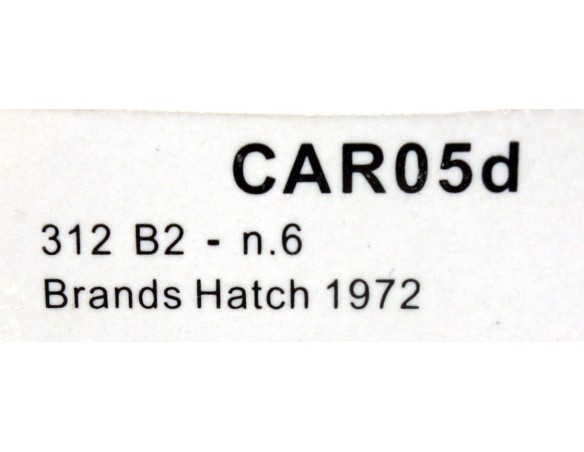 FERRARI 312 B2  Nº6 BRANDS HATCH 1972 REF.CAR05d POLICAR