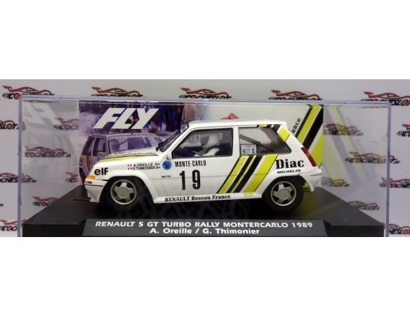 Renault 5 GT Turbo Rally Montecarlo 1989 - A. Oreille / G. Thimonier REF.A2059 FLY