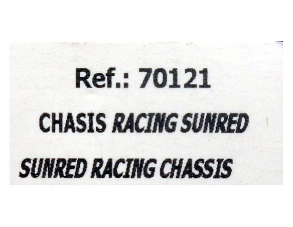 CHASIS RACING SUNRED REF.70121 FLY
