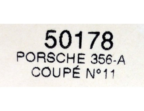 PORSCHE 356 A COUPE Nº11 REF.50178 NINCO