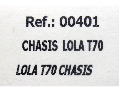 CHASIS LOLA T70 REF.00401 FLY