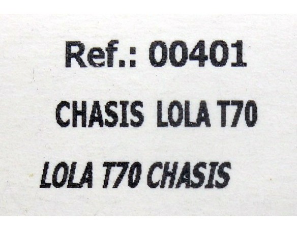 CHASIS LOLA T70 REF.00401 FLY