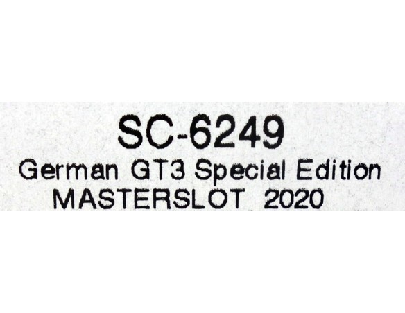 MERCEDES AMG GT3 SPECIAL EDITION MASTERSLOT 2020 REF.SC6249 SCALEAUTO