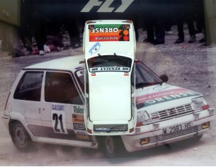 CUADRO RENAULT 5 RALLY PLATJA D'ARO 1988 FLY 2