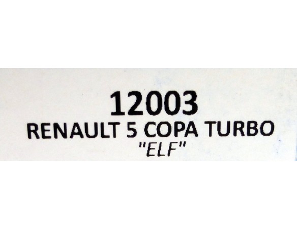 RENAUL 5 COPA TURBO ELF REF.12003 TEAM SLOT