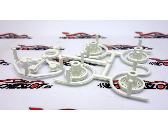 4 TAPACUBOS BLANCO BMW M3 + 3 TAPONES GASOLINA FLY
