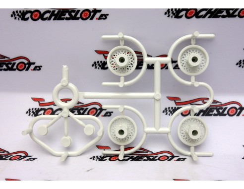 4 TAPACUBOS BLANCO BMW M3 + 3 TAPONES GASOLINA FLY