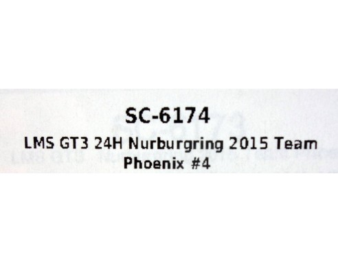 AUDI R8 LMS GT3 24H NURBURGRING 2015 TEAM PHOENIX Nº4 REF. SC6174 SCALEAUTO
