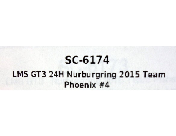 AUDI R8 LMS GT3 24H NURBURGRING 2015 TEAM PHOENIX Nº4 REF. SC6174 SCALEAUTO