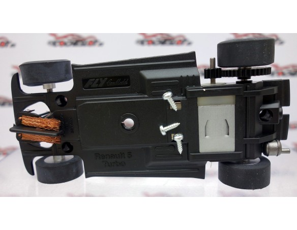 CHASIS ,MOTOR Y NEUMATICOS RENAULT 5 TURBO REF.03701 FLY