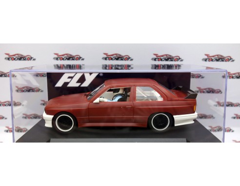 BMW M3 E30 GRANATE ALERON , LLANTAS Y CHASIS NEGRO FLY
