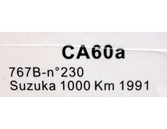 MAZDA 767B Nº230 SUZUKA 1000KM 1991 REF.CA60a SLOT.IT