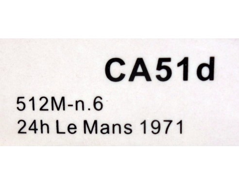 FERRARI 512M Nº6 24H LE MANS 1971 REF.CA51d SLOT.IT