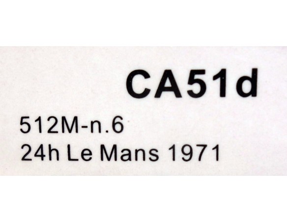 FERRARI 512M Nº6 24H LE MANS 1971 REF.CA51d SLOT.IT