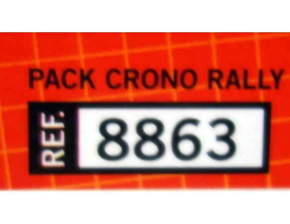 PACK CRONO RALLY REF.8863 TECNITOYS