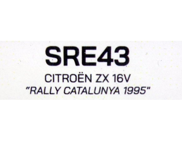 CITROEN ZX 16V RALLY CATALUNYA 1995 REF.SRE43 TEAMSLOT
