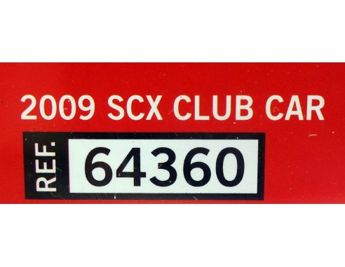 SCXWORLDWIDE 2009 SCX CLUB CAR REF.64360 SCX