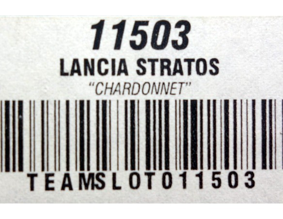 LANCIA STRATOS CHARDONNET REF.11503 TEAMSLOT