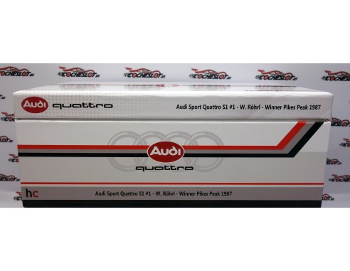AUDI SPORT QUATTRO S1, RESINA 1ST PIKES PEAK 1987  REF.HCP229 HOBBYCLASSIC