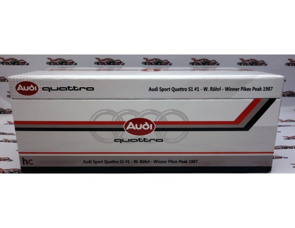 AUDI SPORT QUATTRO S1, RESINA SUCIO 1ST PIKES PEAK 1987  REF.HCP229 HOBBYCLASSIC