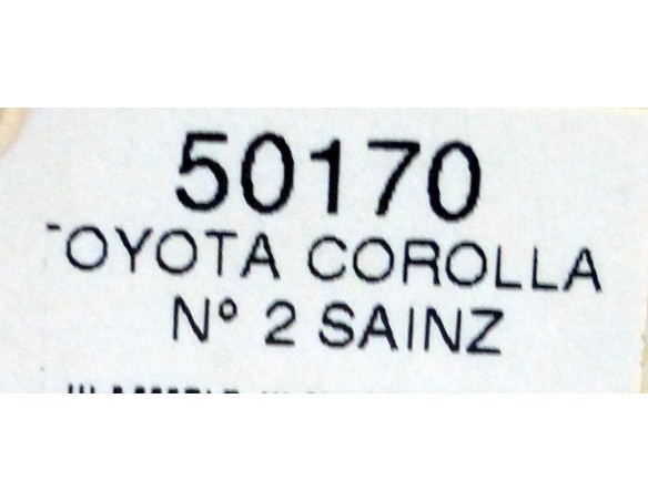 TOYOTA COROLLA Nº2 SAINZ REF.50170 NINCO