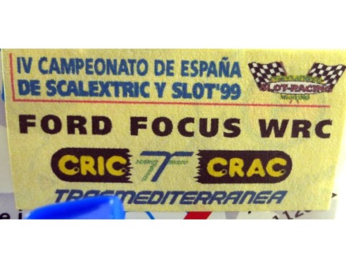 FORD FOCUS CAMPEONATO SLOT 1999 LTD.EDITION TECNITOYS