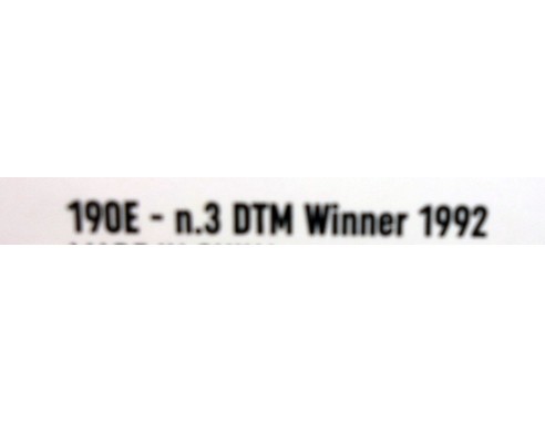 MERCEDES 190E Nº3 DTM WINNER 1992 REF.CW25 SLOT.IT