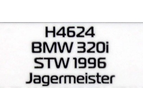 BMW 320i STW 1996 JAGERMEISTER REF.H4624 SUPERSLOT