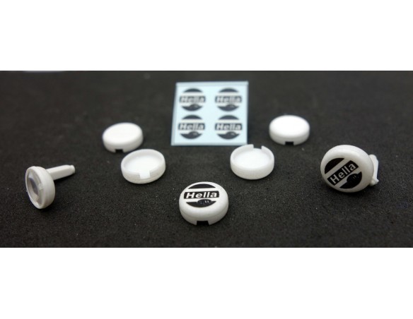 4 TAPA FAROS PARA RENAULT 5 DE FLY CON CALCAS HELLA