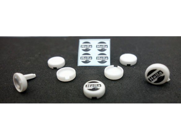 4 TAPA FAROS PARA RENAULT 5 DE FLY CON CALCAS HELLA