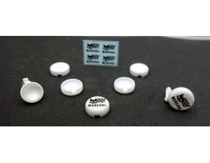4 TAPA FAROS PARA RENAULT 5 DE FLY CON CALCAS MARCHAL