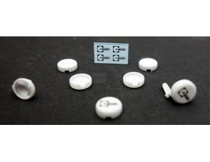 4 TAPA FAROS PARA RENAULT 5 DE FLY CON CALCAS CIBIE 3 2