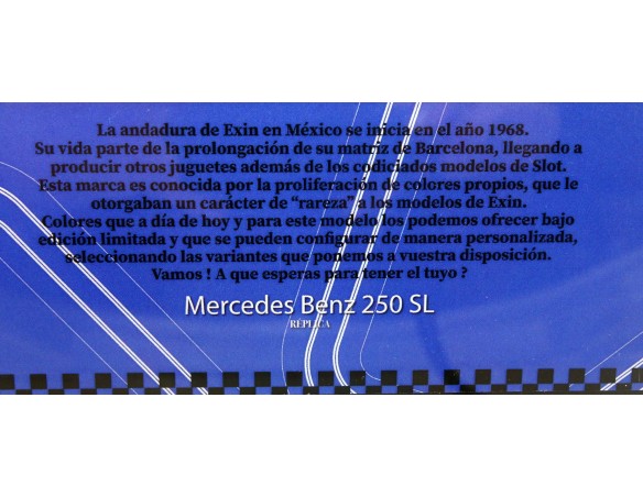 MERCEDES BENZ 250 SL AZUL Nº1 REPLICA REPROTEC