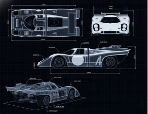 PRERESERVA Porsche 917K Mira Test 1970