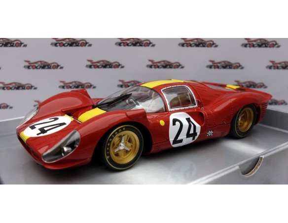 FERRARI 330 P4 Nº24 EQUIPE NATIONALE BELGE LE MANS 24 HOURS 1967 1/24 REF.202 BRM