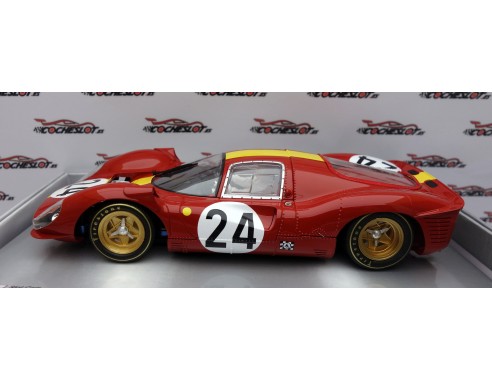 FERRARI 330 P4 Nº24 EQUIPE NATIONALE BELGE LE MANS 24 HOURS 1967 1/24 REF.202 BRM