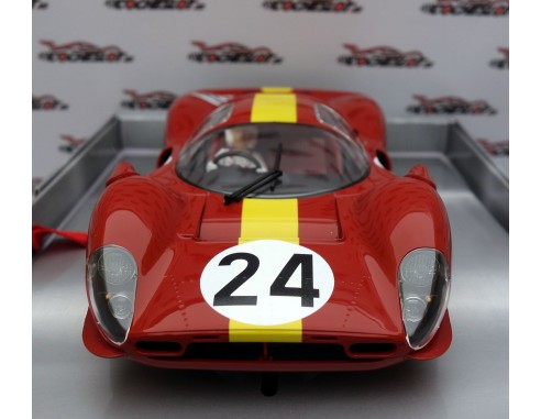 FERRARI 330 P4 Nº24 EQUIPE NATIONALE BELGE LE MANS 24 HOURS 1967 1/24 REF.202 BRM