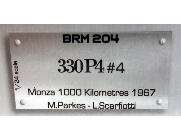 FERRARI 330 P4 Nº4 MONZA 1000 KILOMETROS 1967 1/24 REF.204 BRM