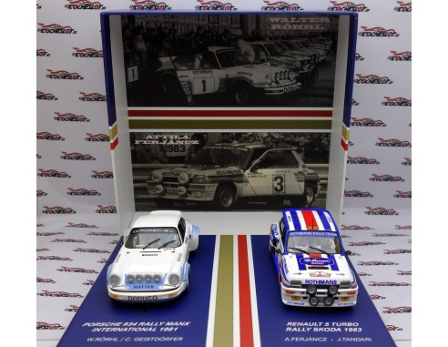 CAJA ROTHMANS PORSCHE 934 SUCIO Y RENAULT 5 TURBO FLY