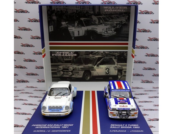 CAJA ROTHMANS PORSCHE 934 SUCIO Y RENAULT 5 TURBO FLY