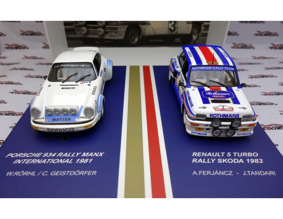 CAJA ROTHMANS PORSCHE 934 SUCIO Y RENAULT 5 TURBO FLY