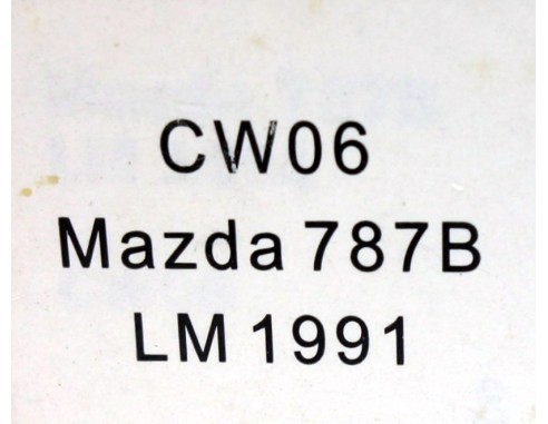 CAJA VACIA DE MAZDA 787B 1º LE MANS 1991 Nº55 REF.CW06 SLOT.IT